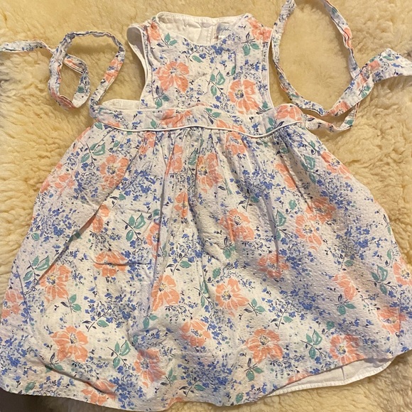 Ralph Lauren Other - Ralph Lauren Cream Sundress with Peach and Blue Floral Print